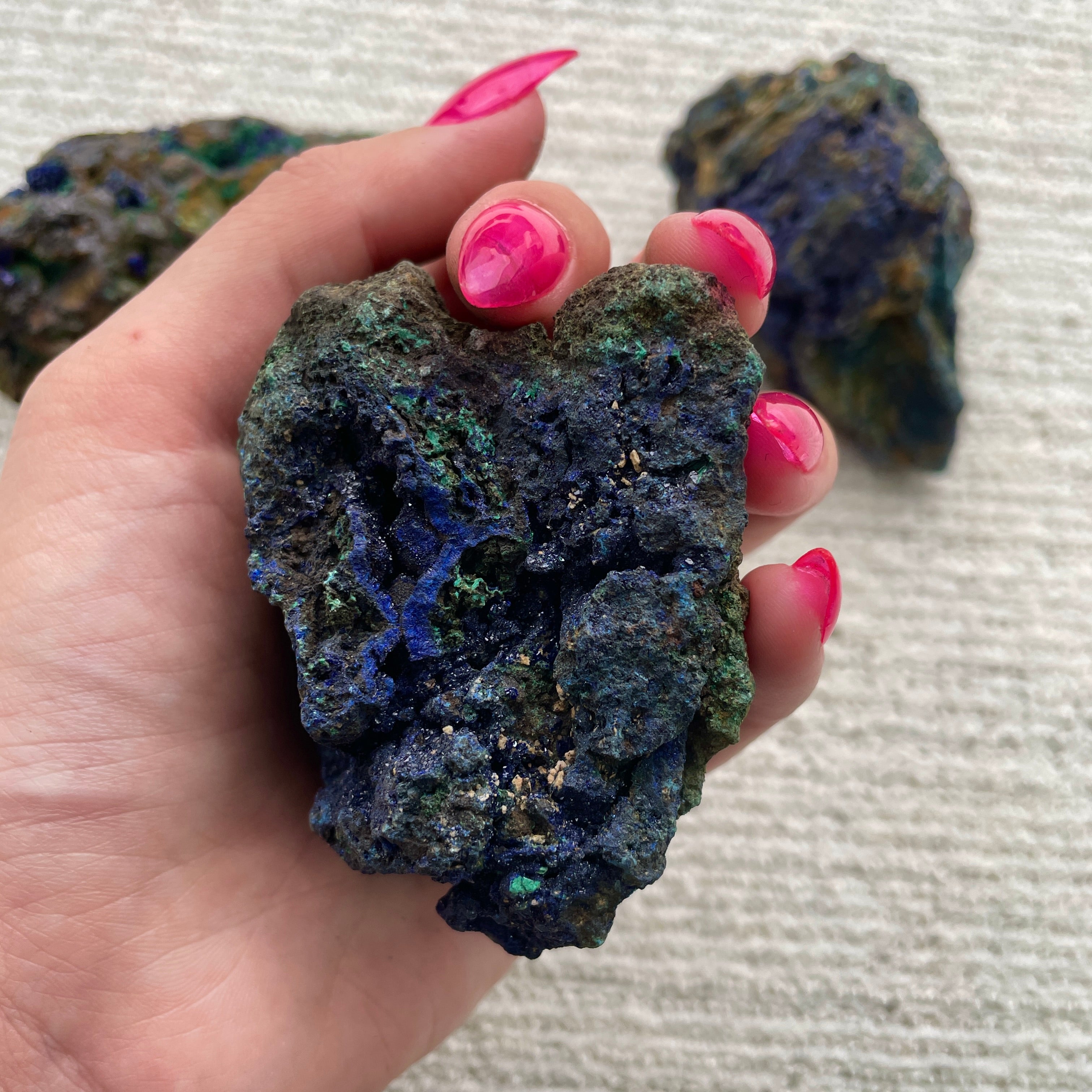 Azurite and Malachite Cluster - AM1