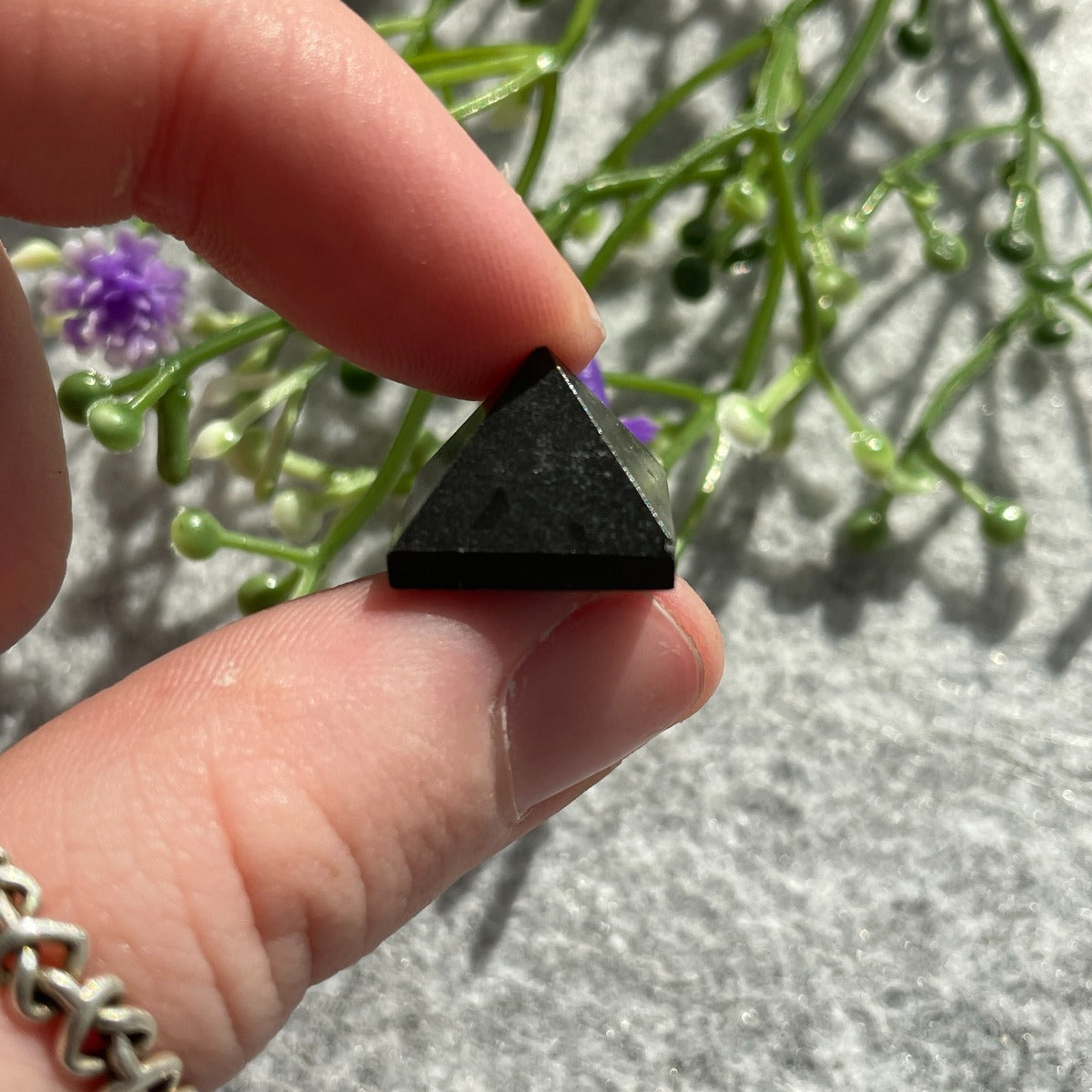 Black Tourmaline Mini Pyramid - 2pc