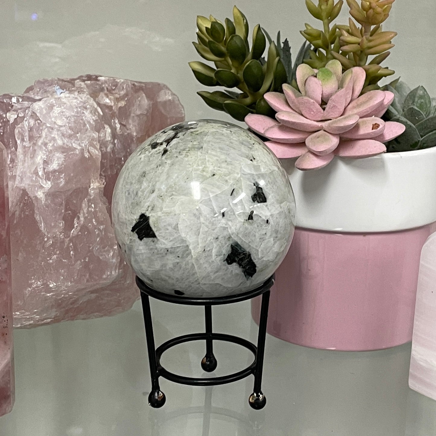 Rainbow Moonstone Sphere - 7.5cm