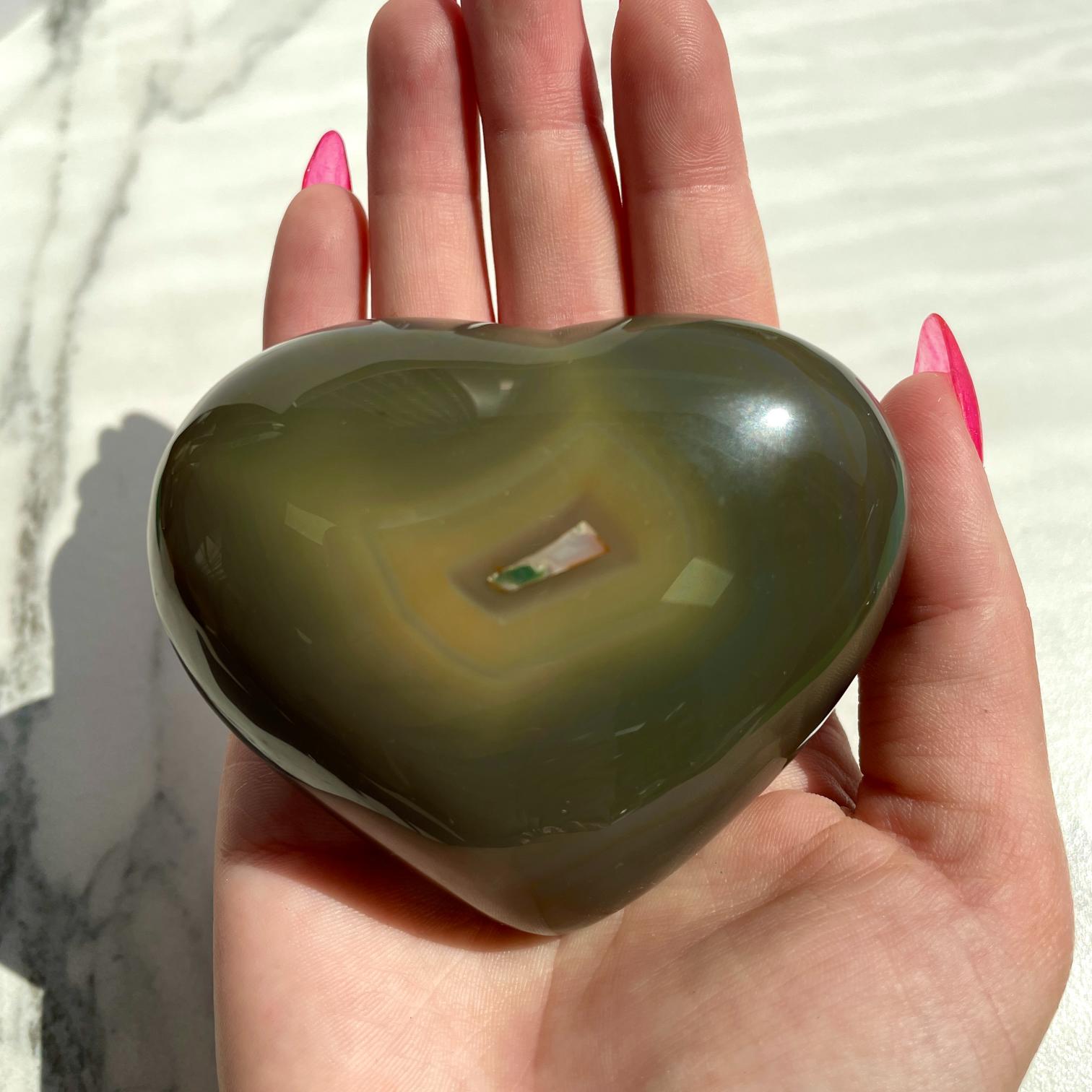 Agate Heart 8cm
