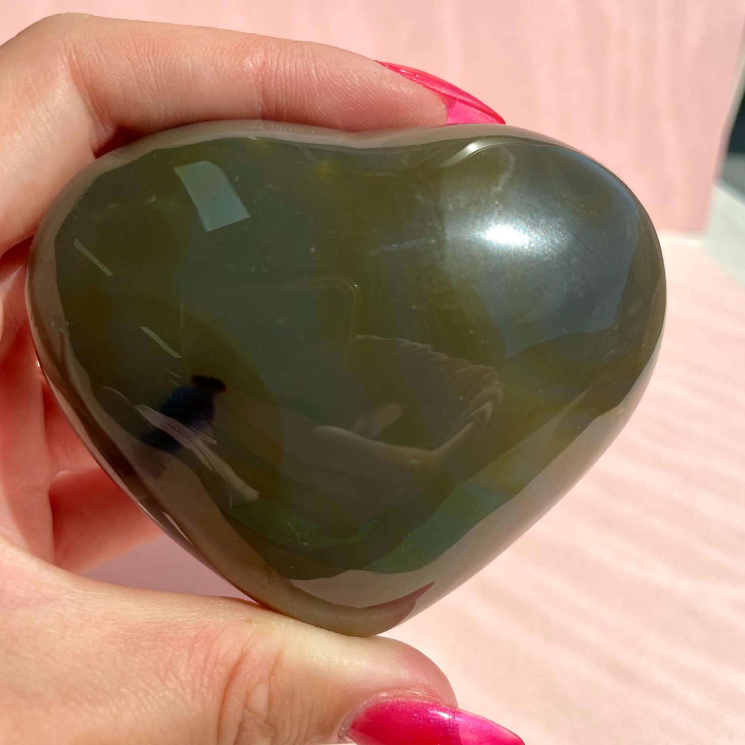 Agate Heart 8cm