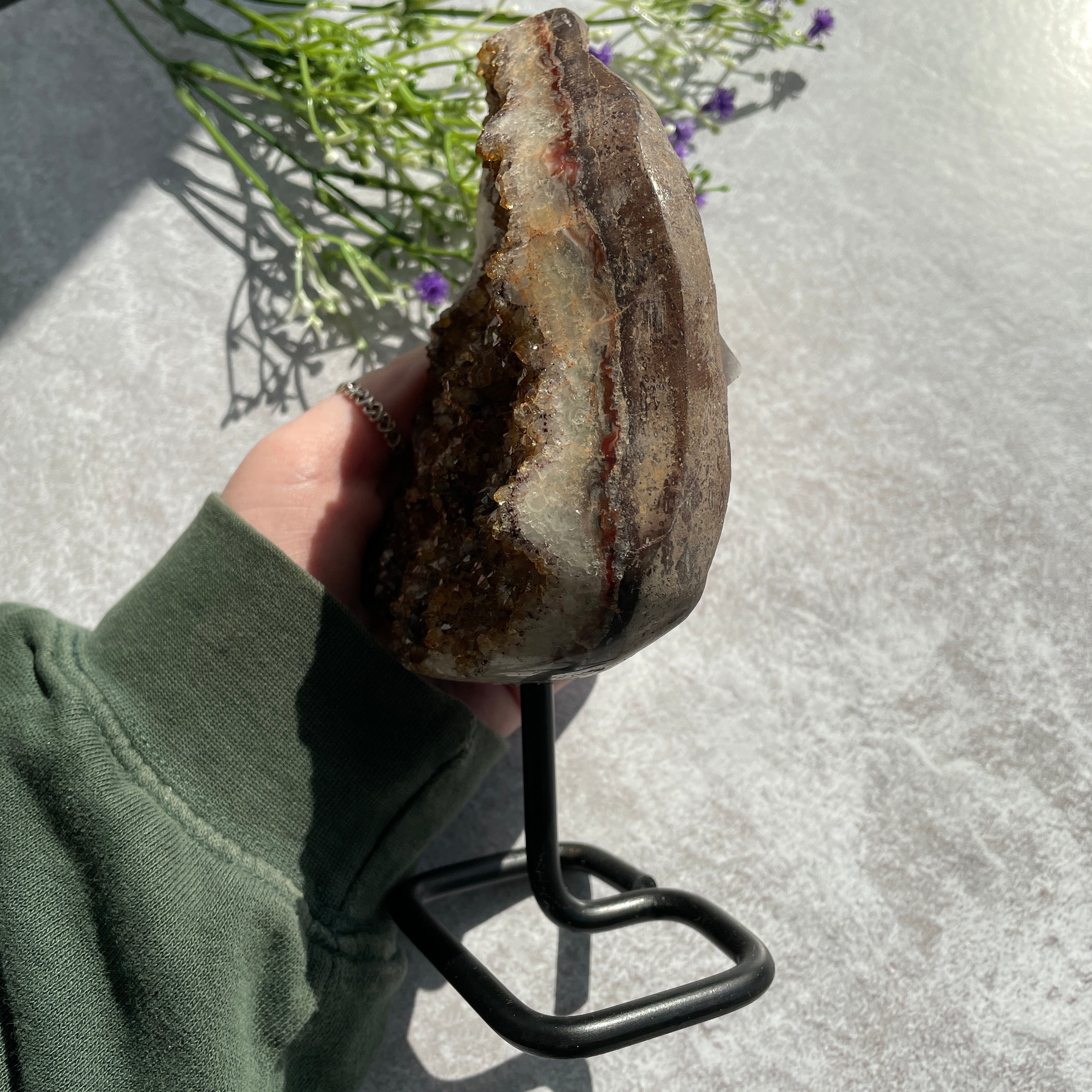 Citrine Cluster On Stand - 19