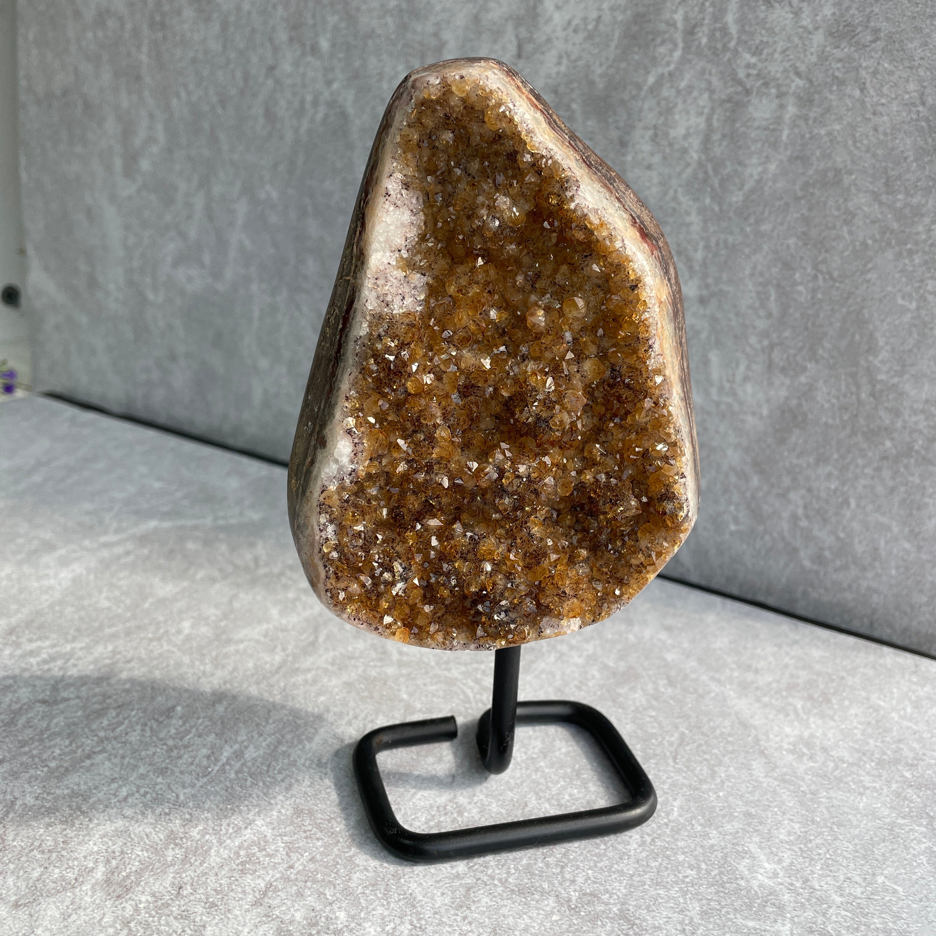 Citrine Cluster On Stand - 19