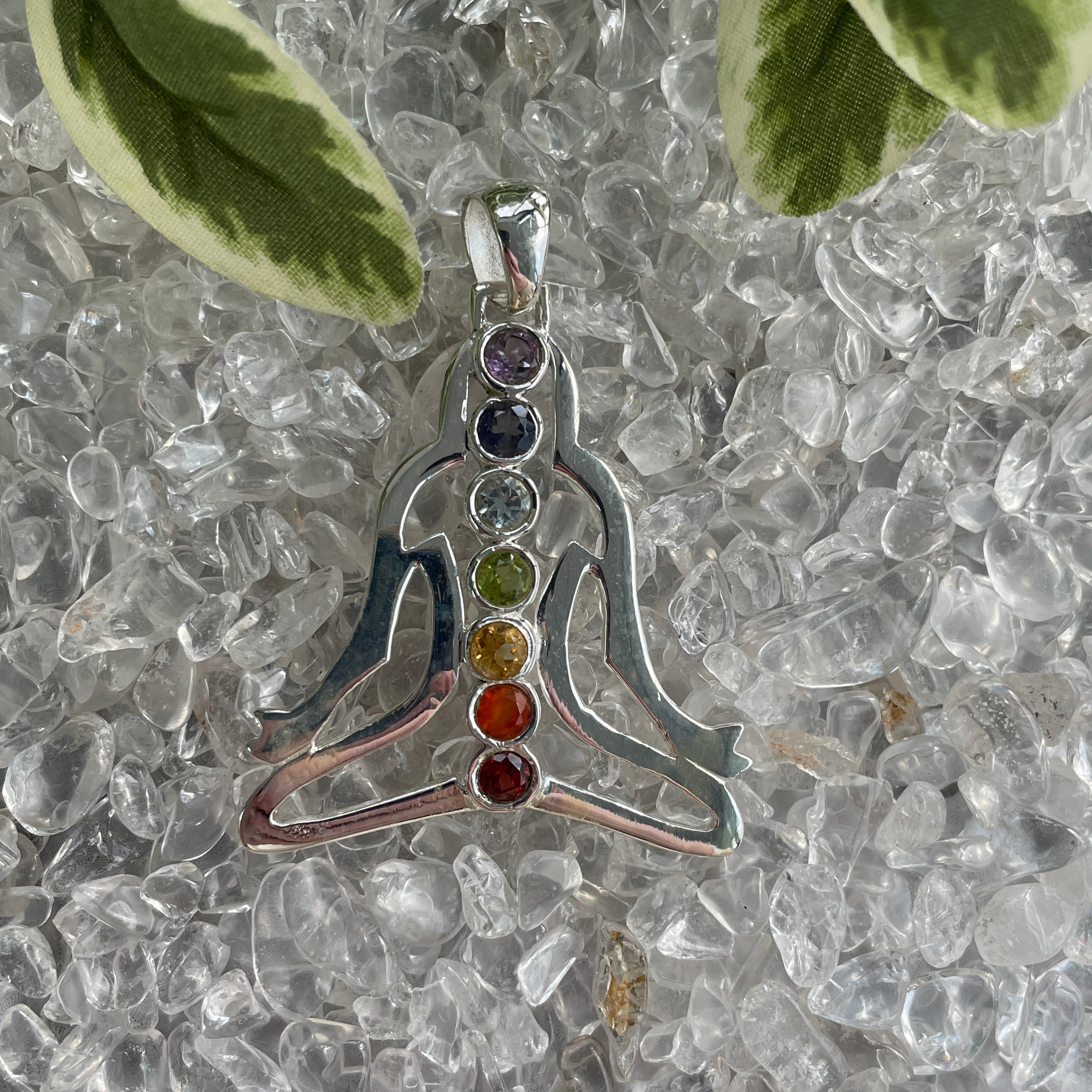 Sterling Silver Pendant - Chakra - Yoga