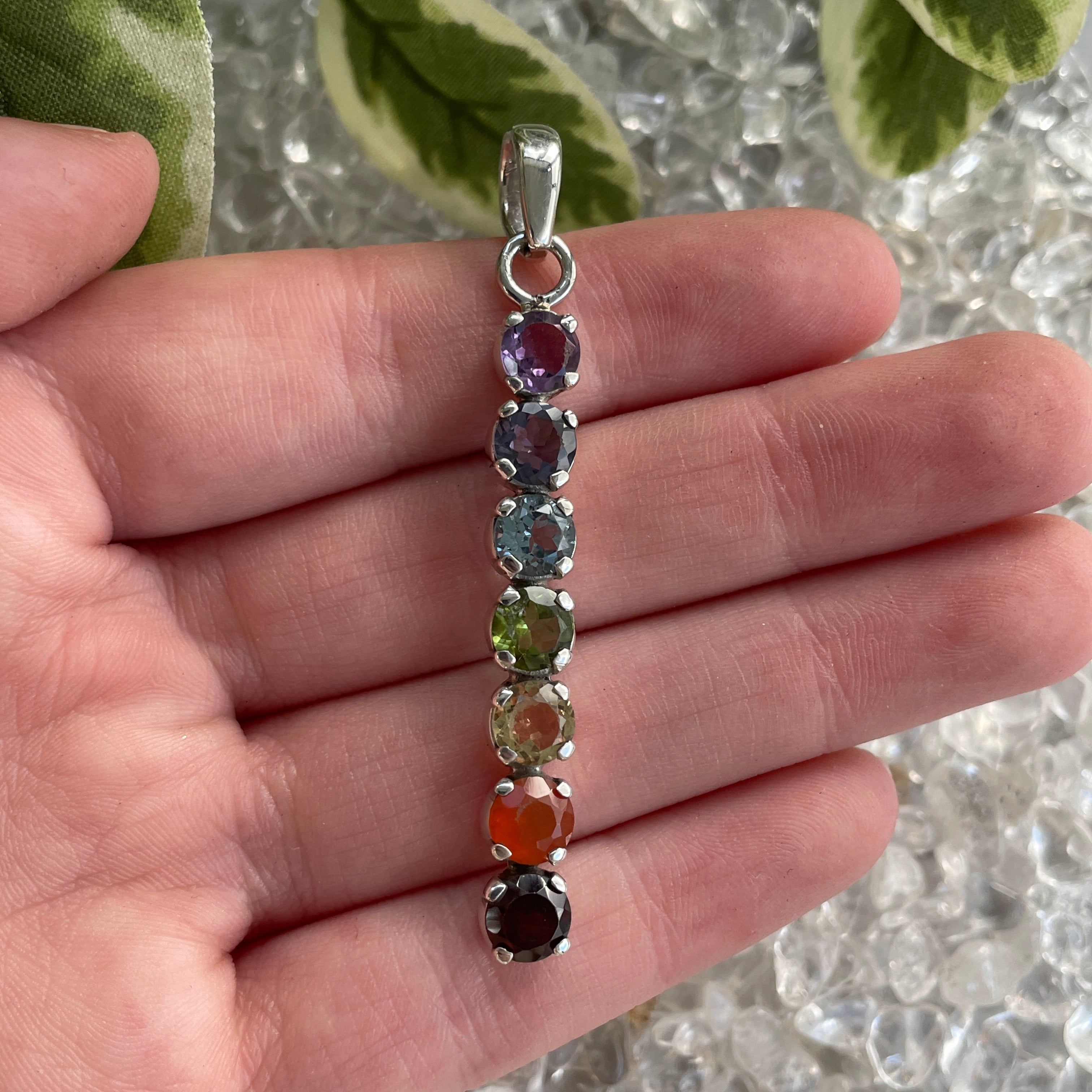 Sterling Silver Pendant - Chakra - Straight LGE