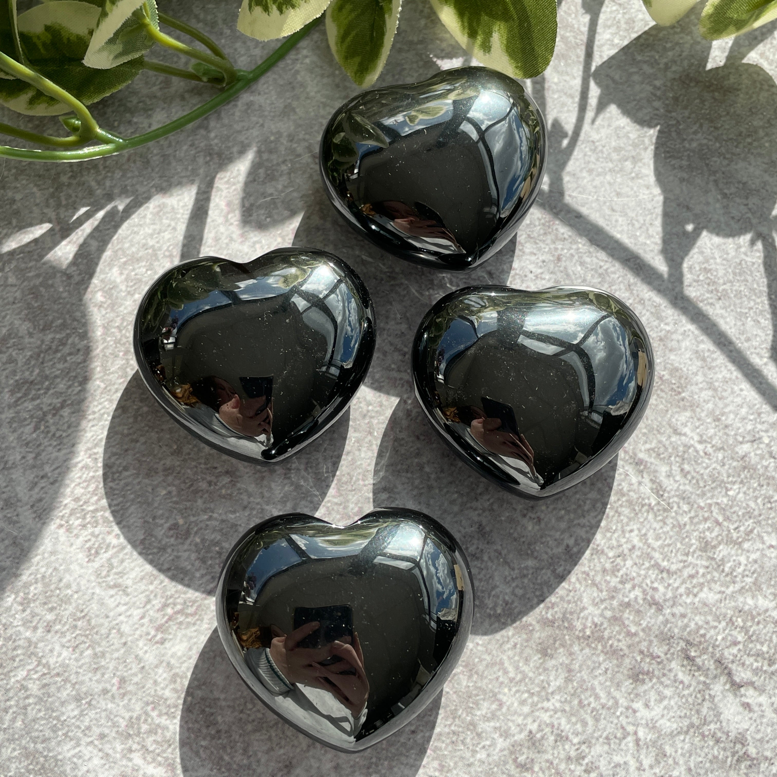 Hematite Heart 4cm