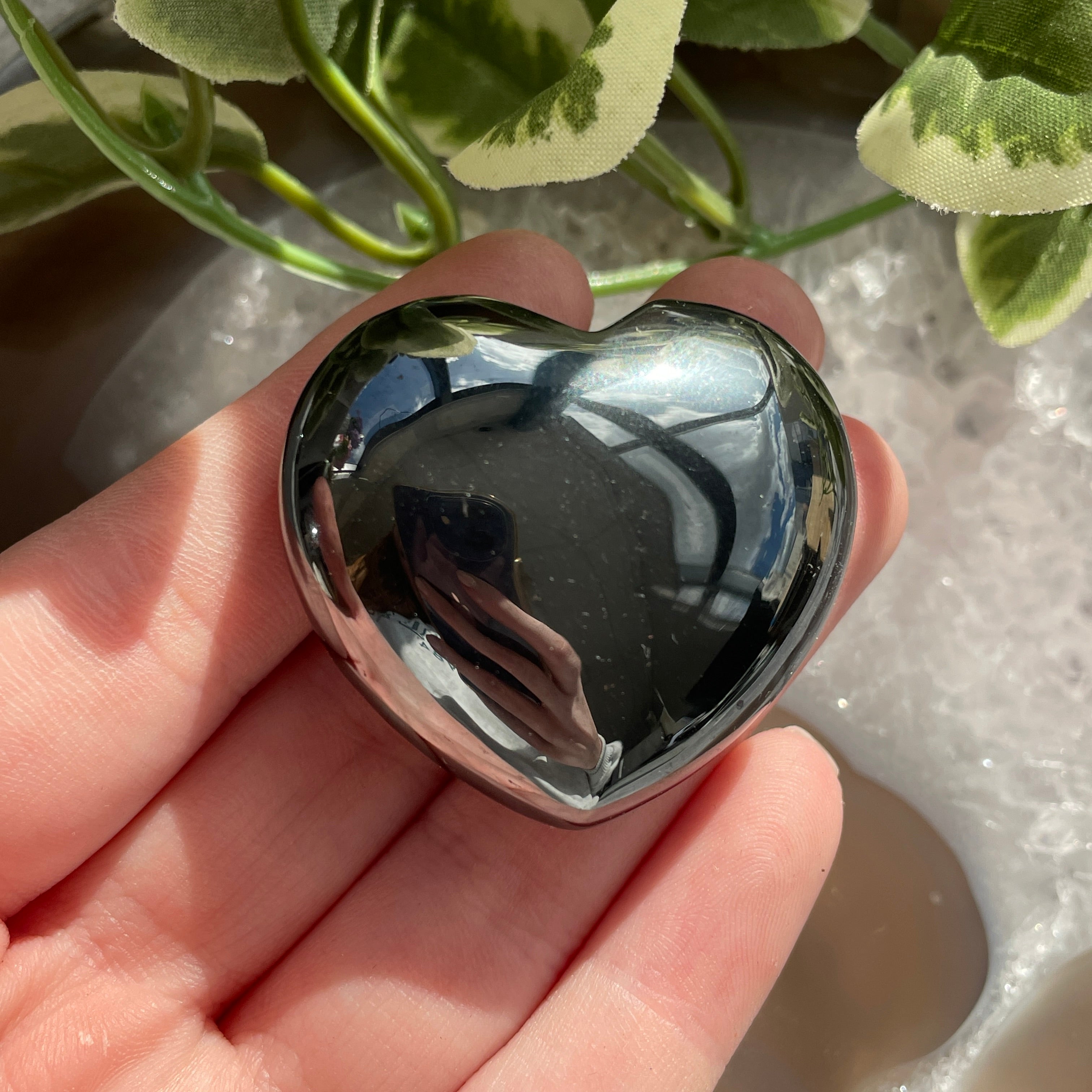 Hematite Heart 4cm