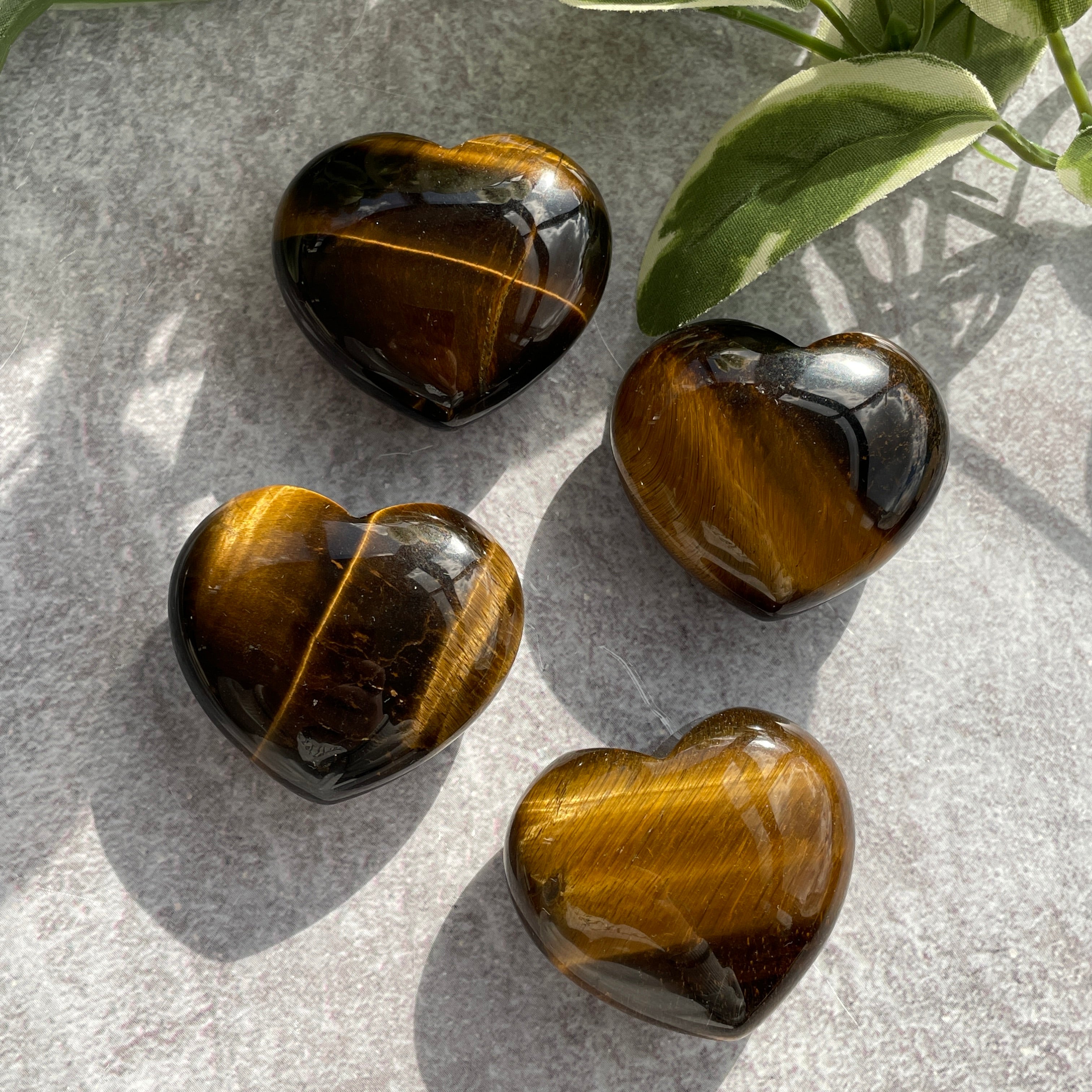 Tiger Eye Heart 4cm 