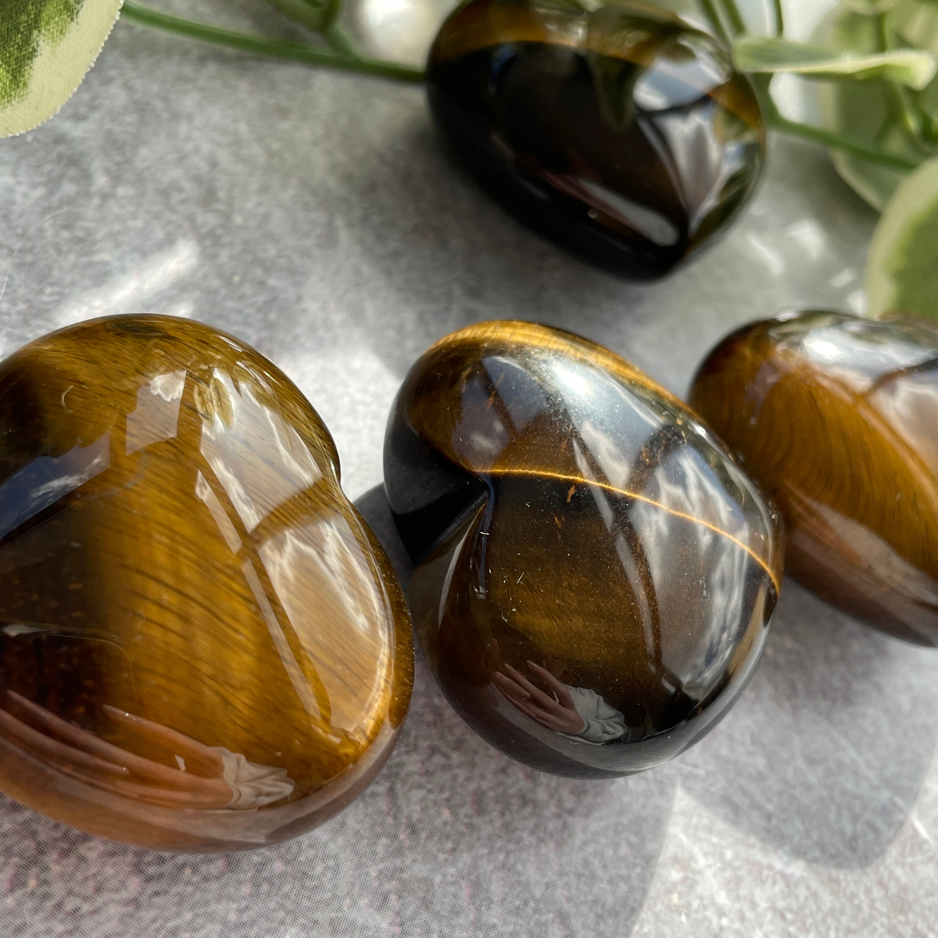Tiger Eye Heart 4cm