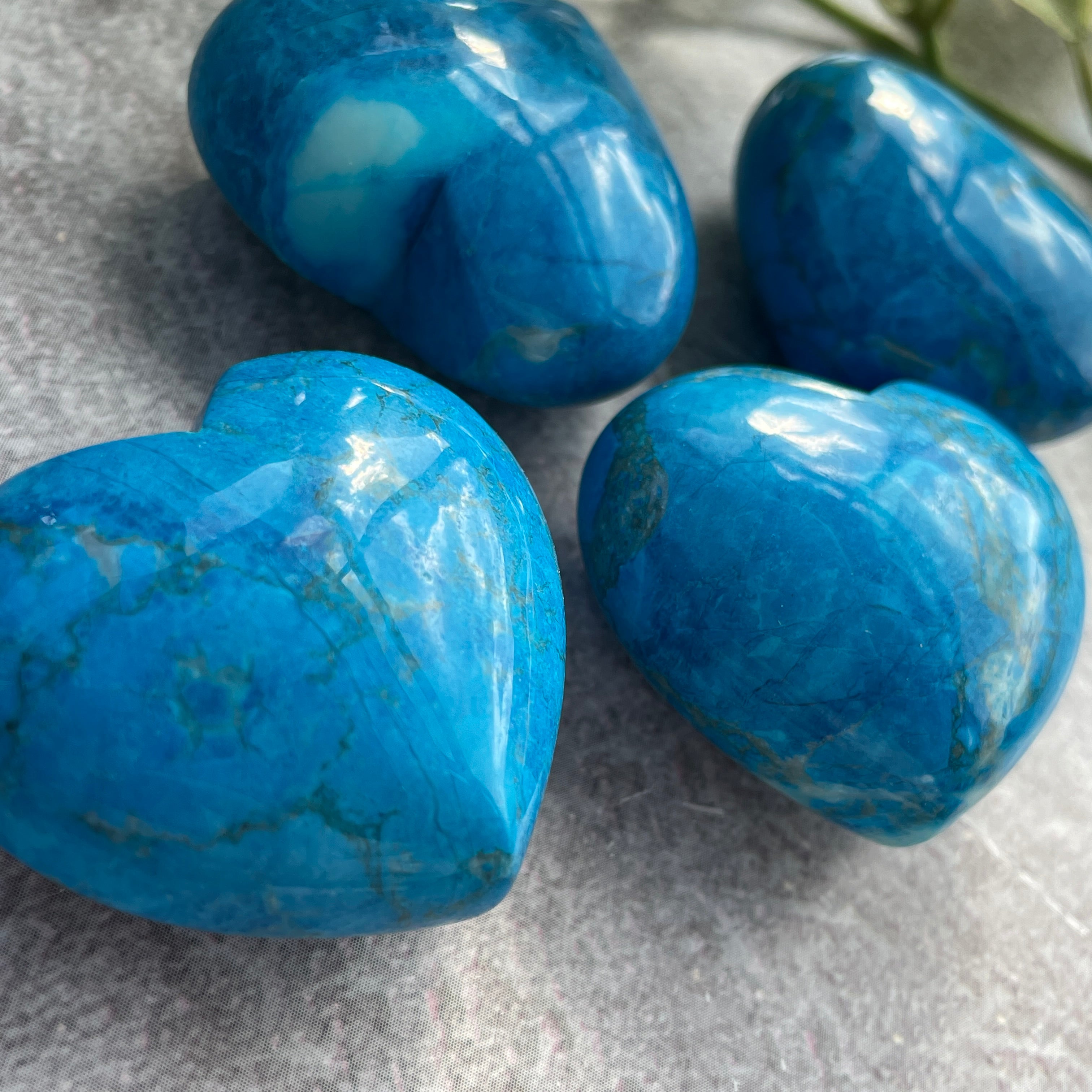 Blue Howlite Heart 4cm