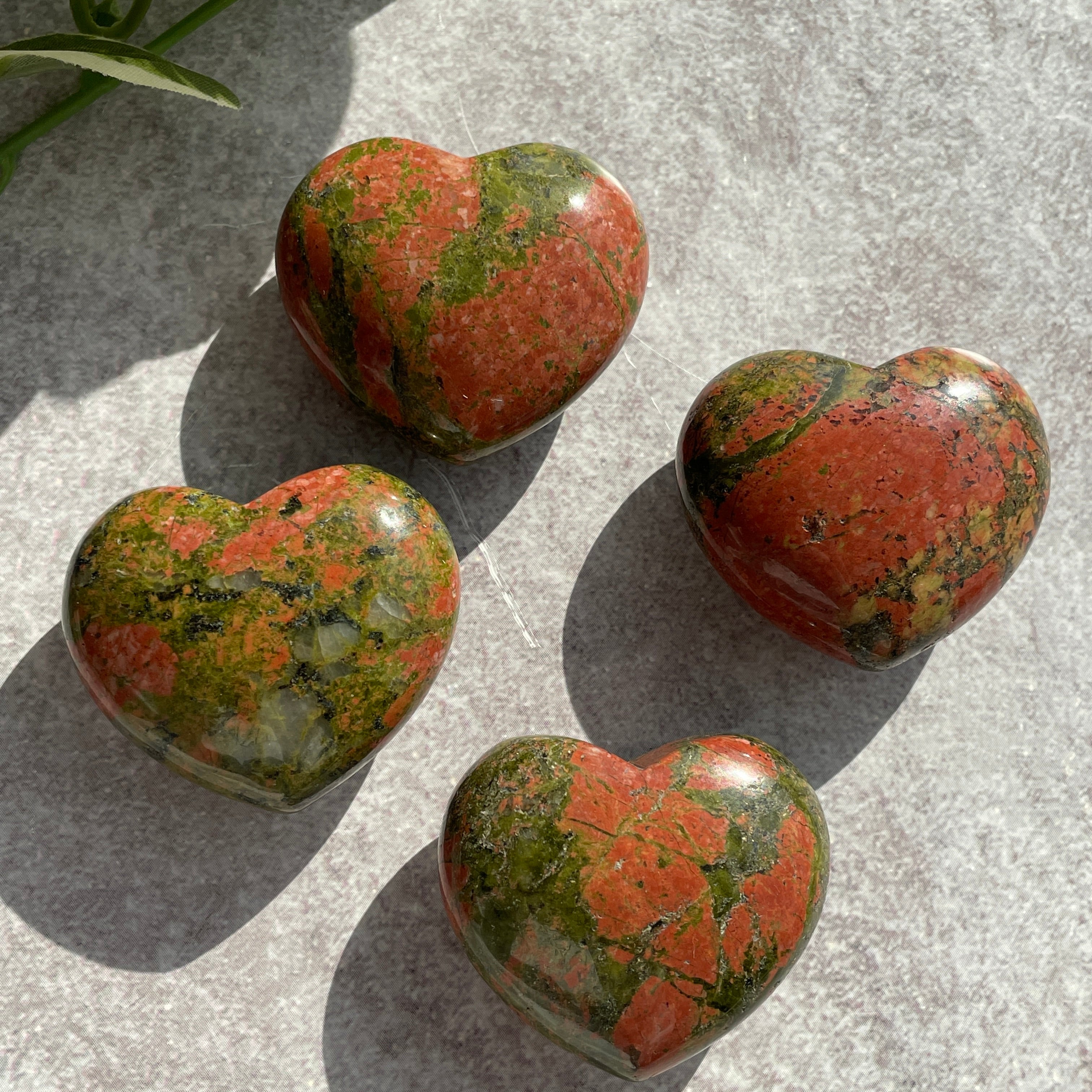 Unakite Heart 4cm
