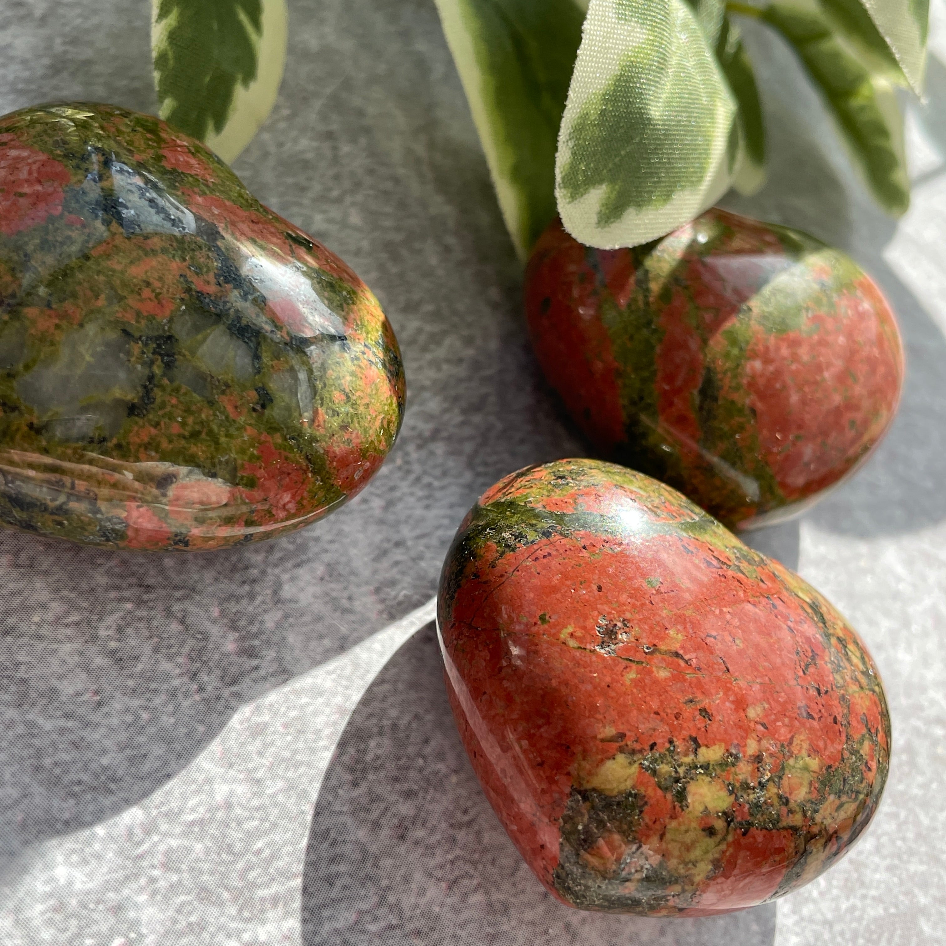 Unakite Heart 4cm