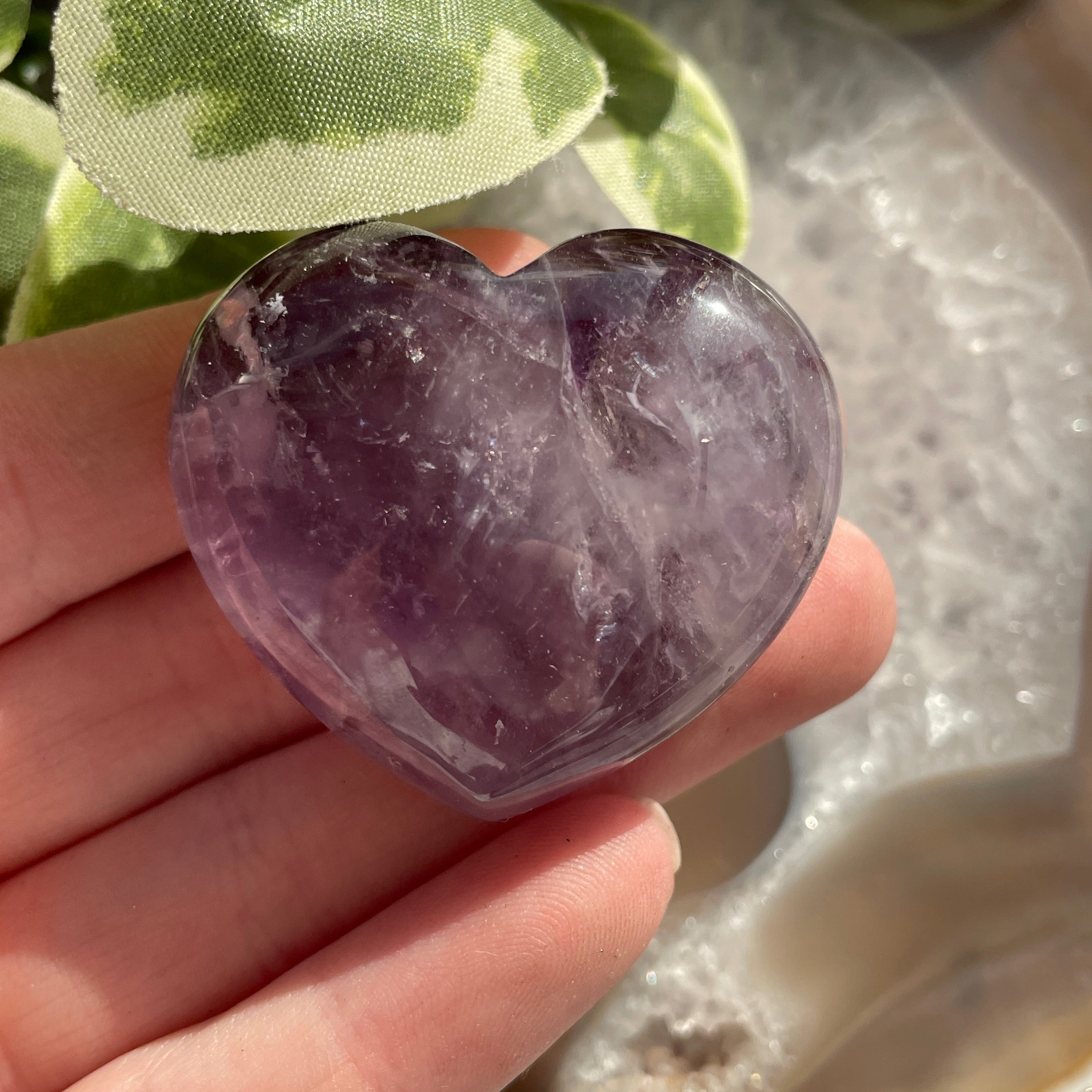 Amethyst Heart 4cm
