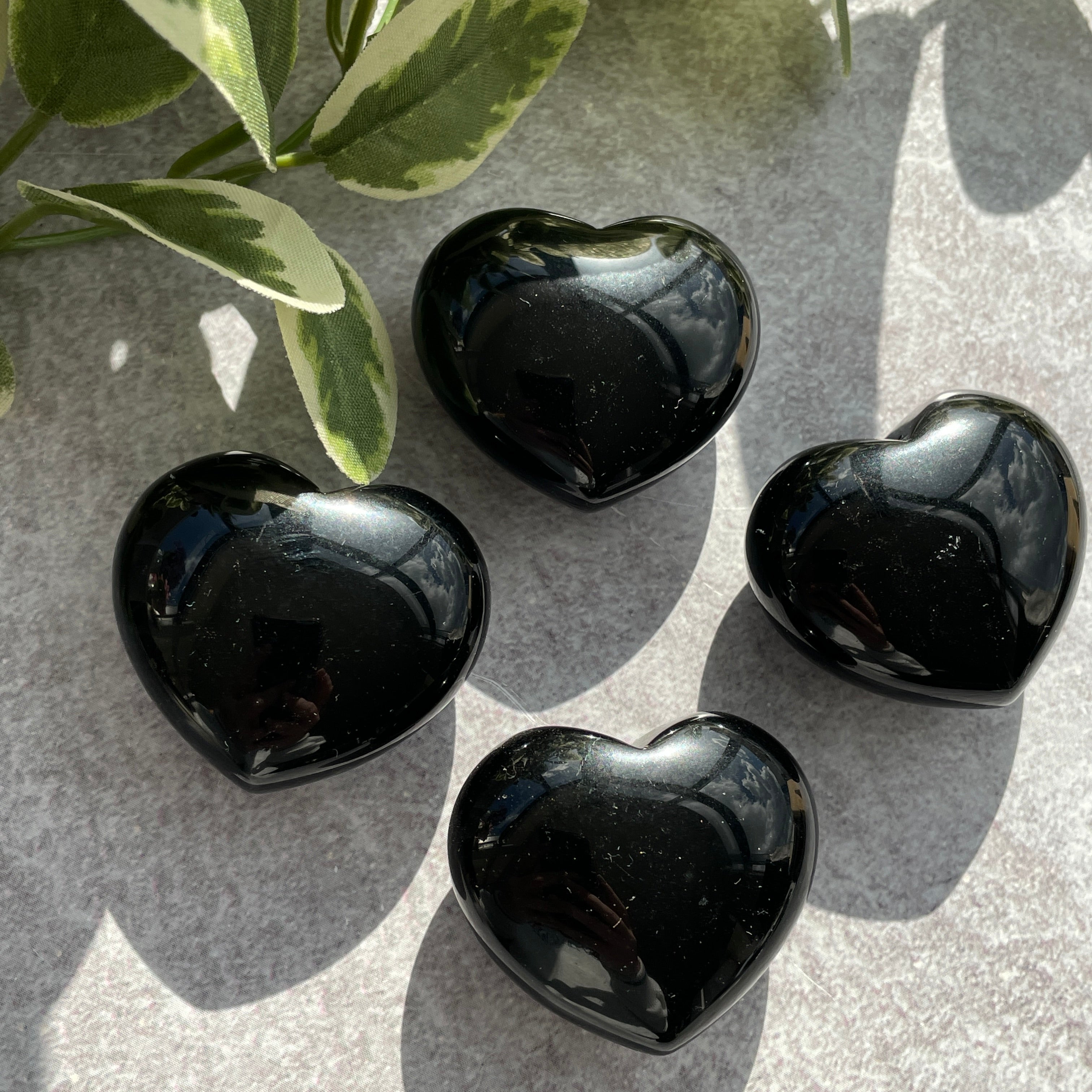 Black Obsidian Heart 4cm