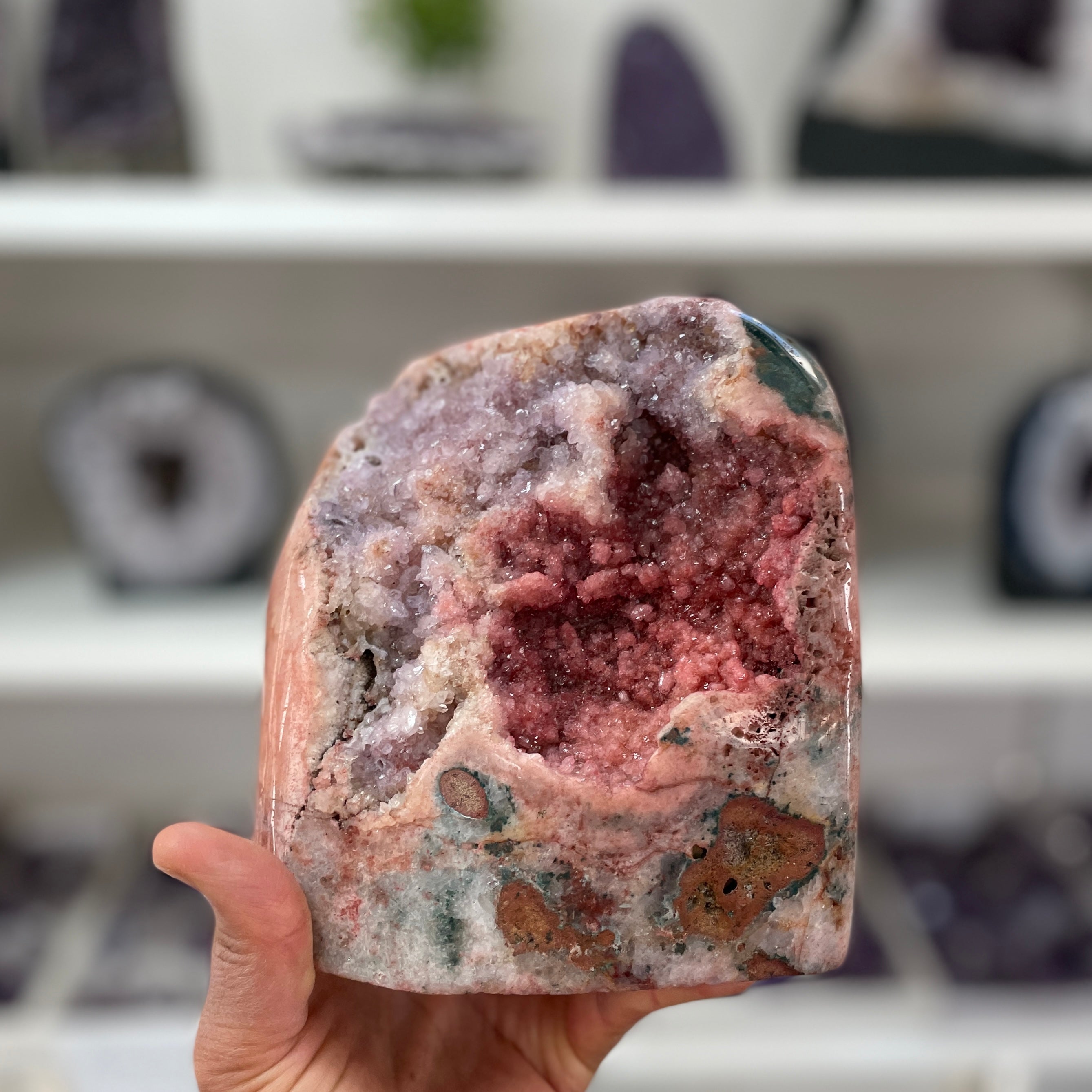 Pink Amethyst - Geode - P92