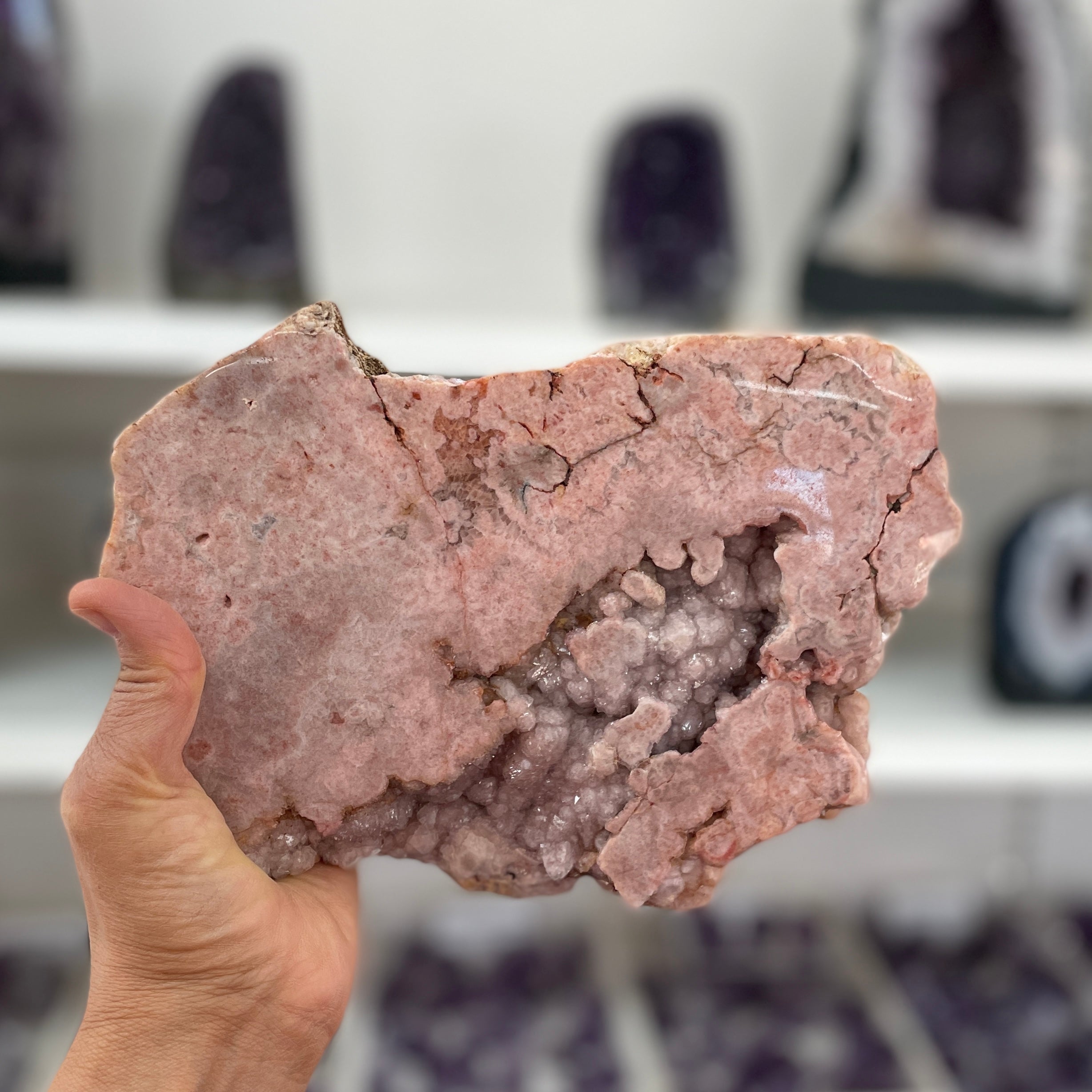 Pink Amethyst - Slice - 16