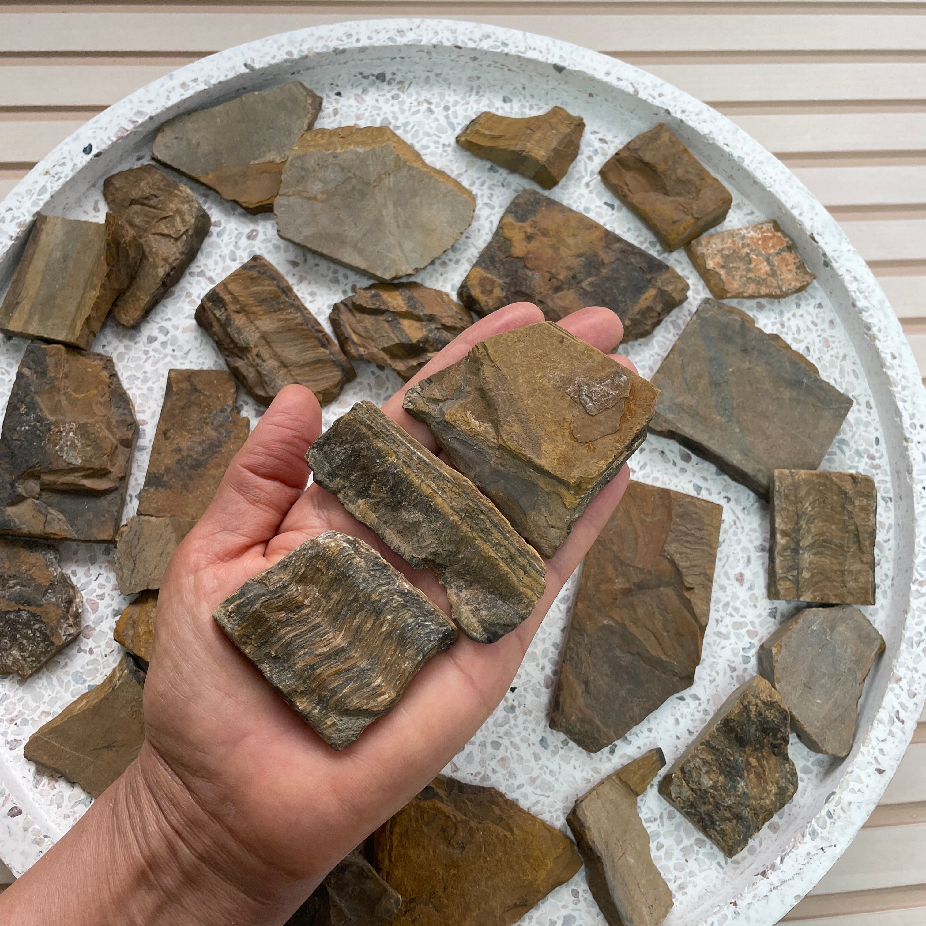 Rough - Slab - Tigers Eye - 1KG