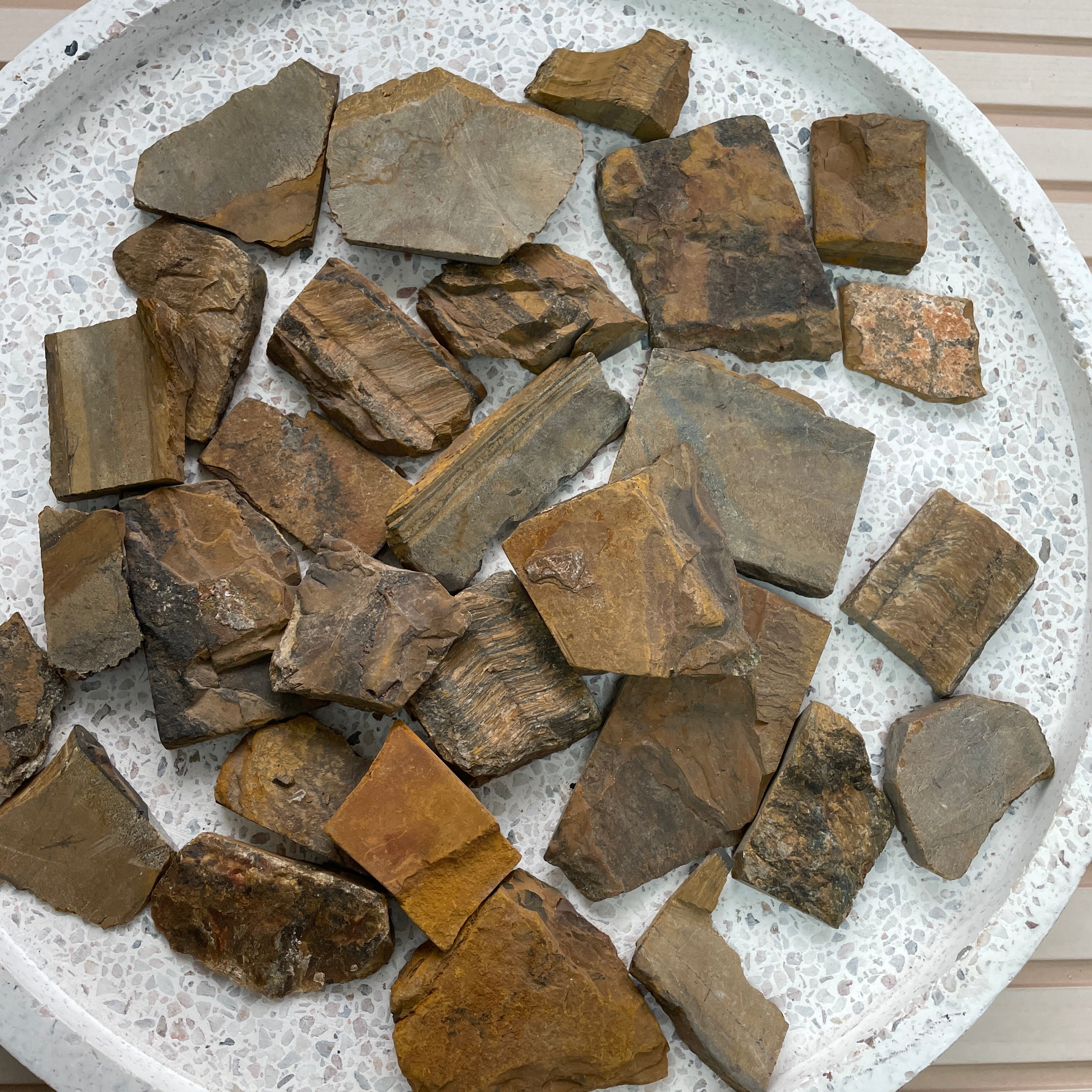 Rough - Slab - Tigers Eye - 1KG