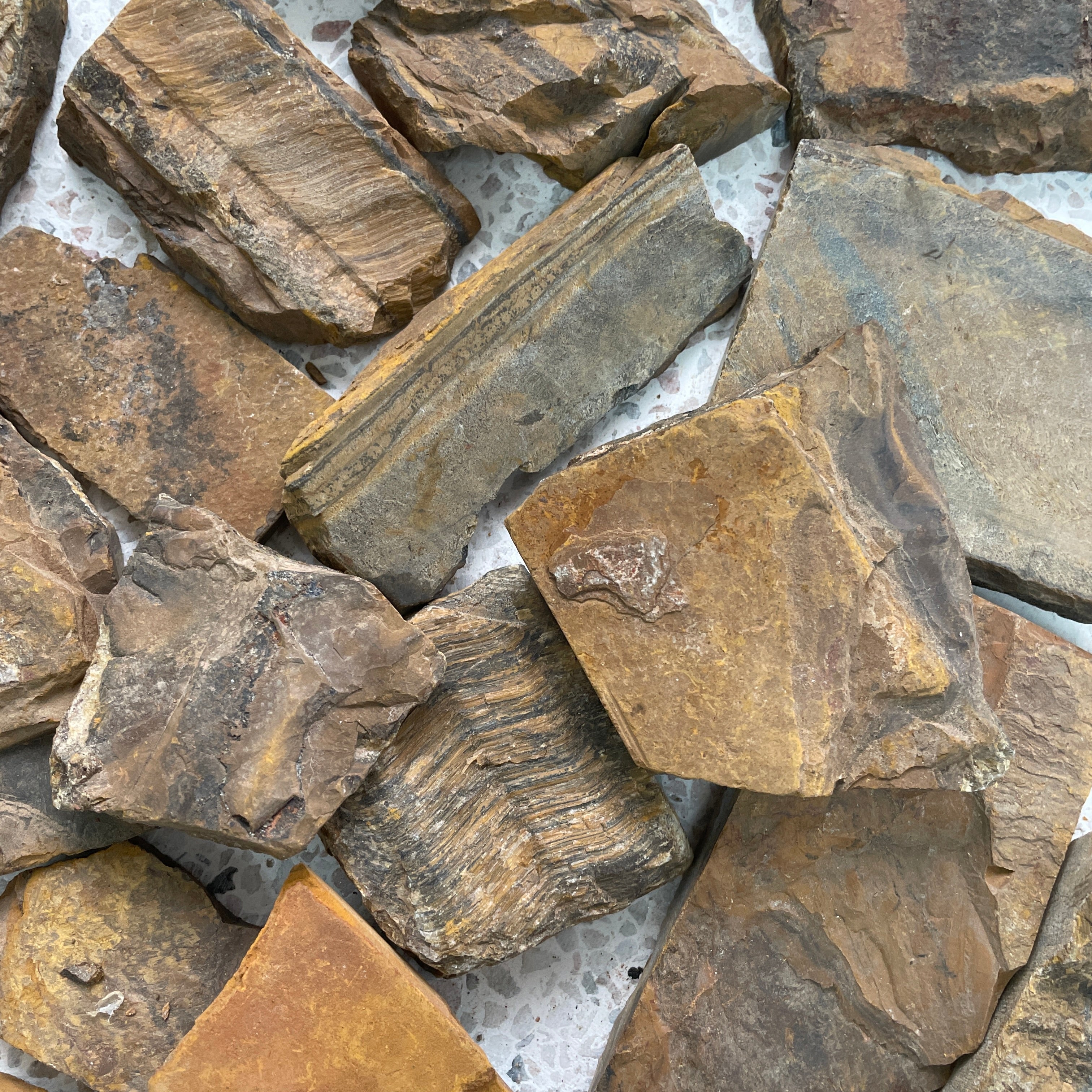 Rough - Slab - Tigers Eye - 1KG