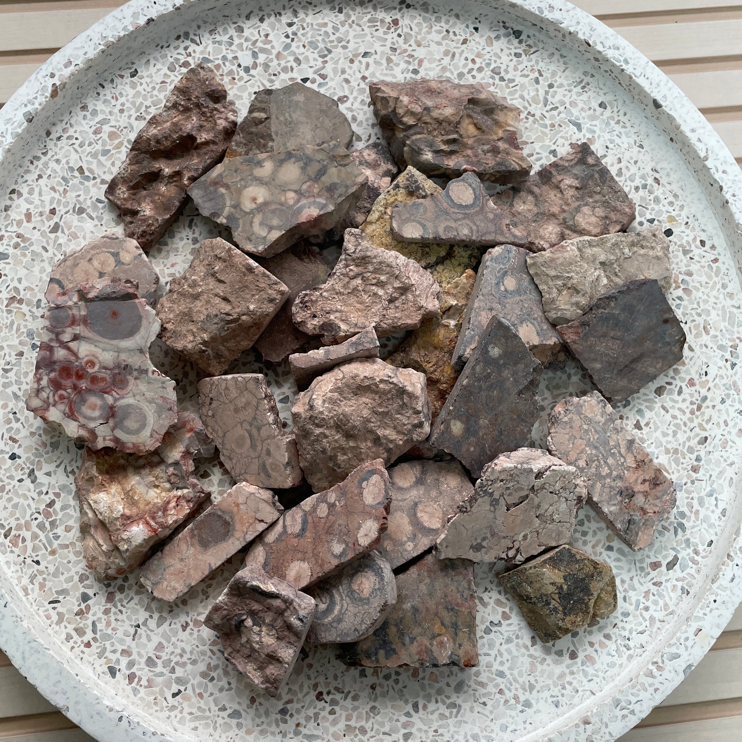 Rough - Slab - Birds Eye Jasper - 1KG