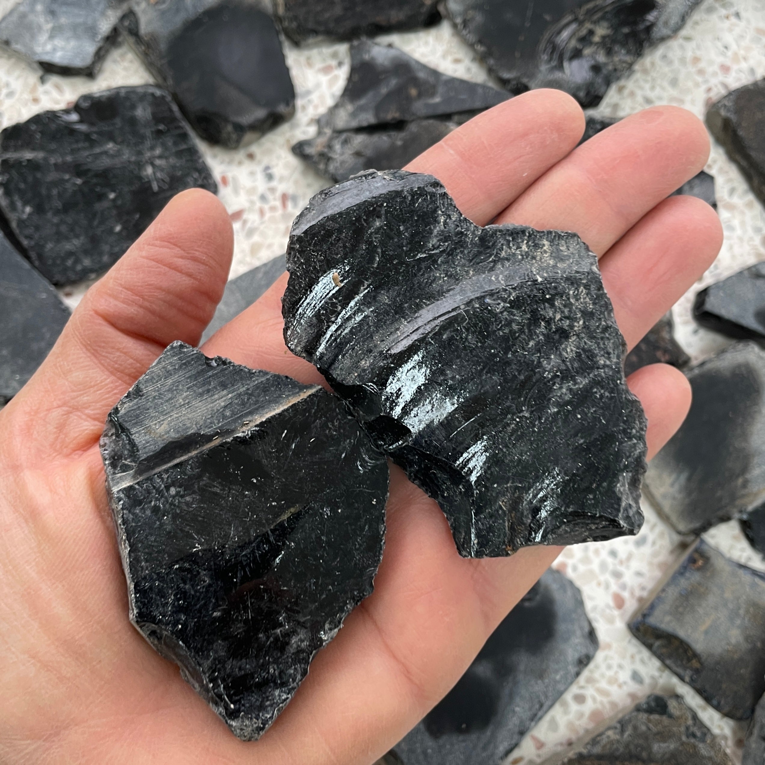 Rough - Slab - Obsidian - 1KG