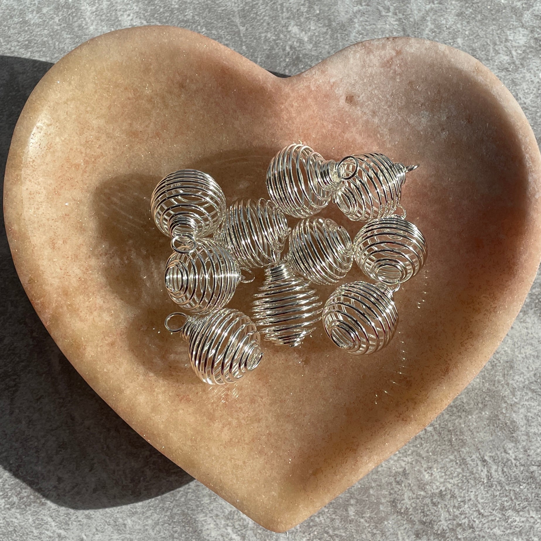 Cage Pendant Silver - 1pc