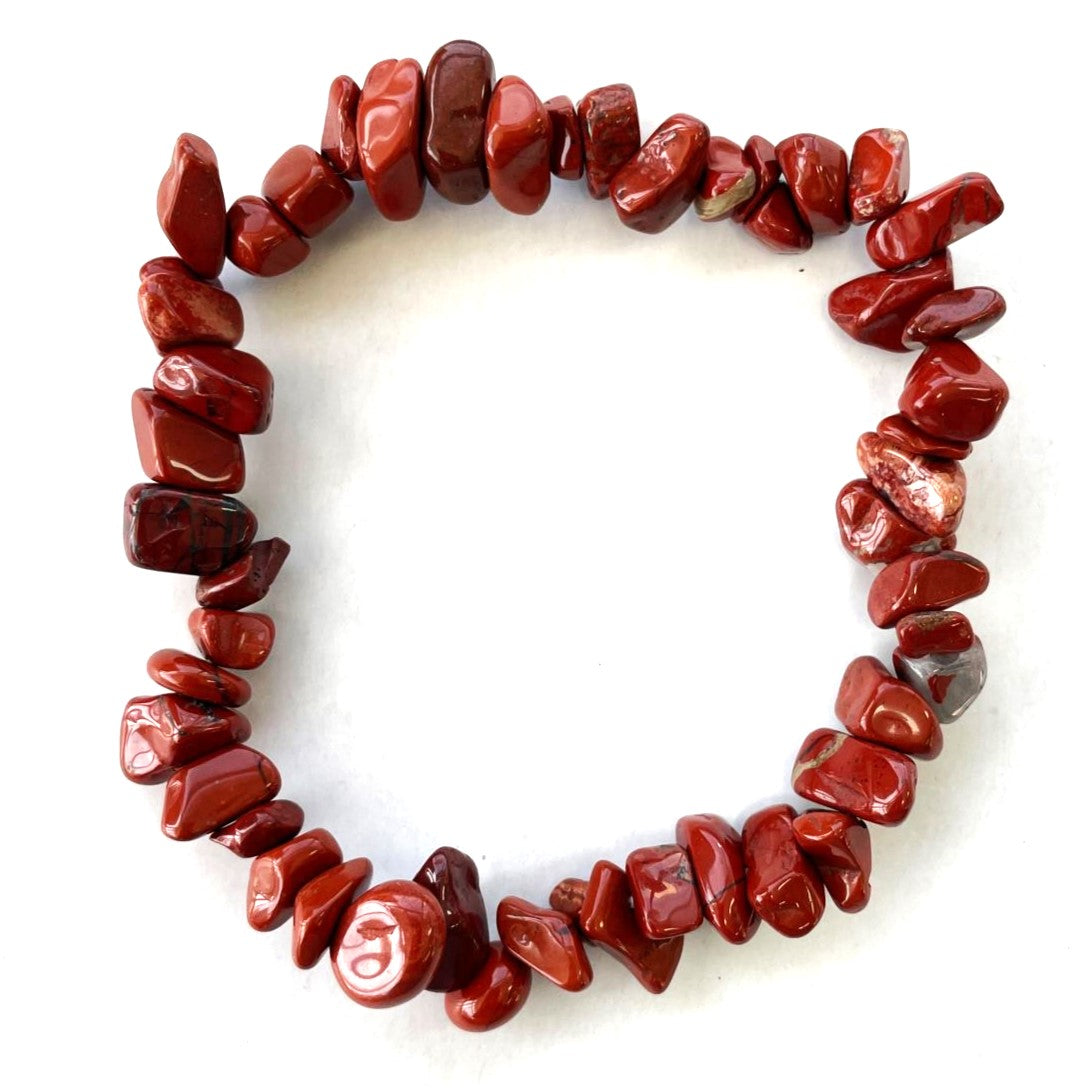 Red Jasper Chip Bracelet