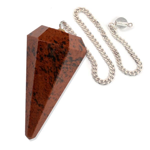 Mahogany Obsidian Faceted Pendulum