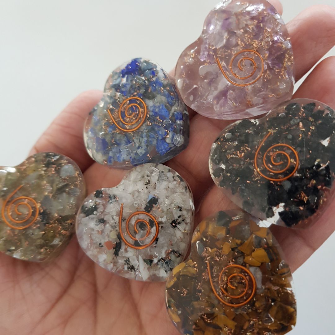 Orgonite Heart - Labradorite - SM