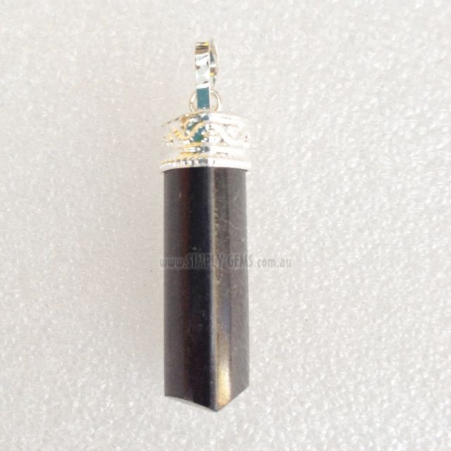 Black Tourmaline - Cap Point Pendant
