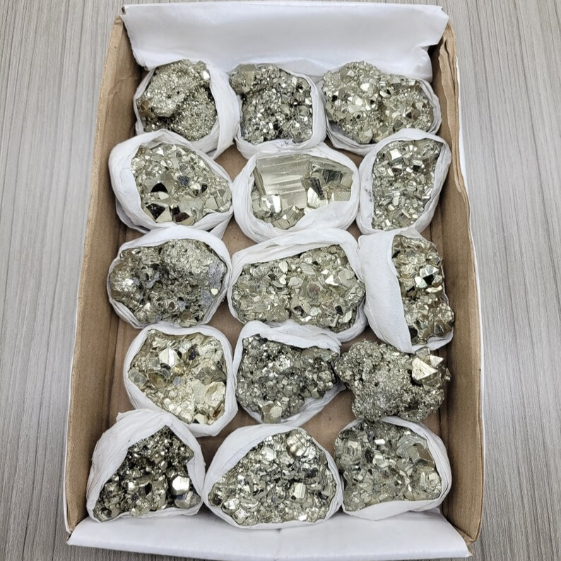 Pyrite Cluster Box - (Q1/A) 1KG