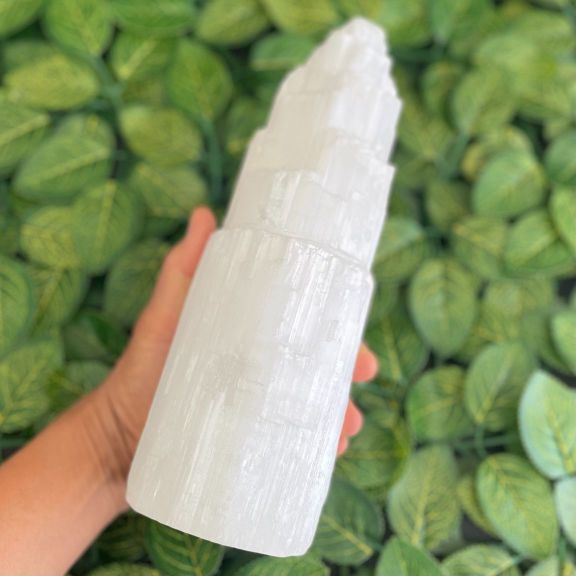 Selenite Lamp - 25cm
