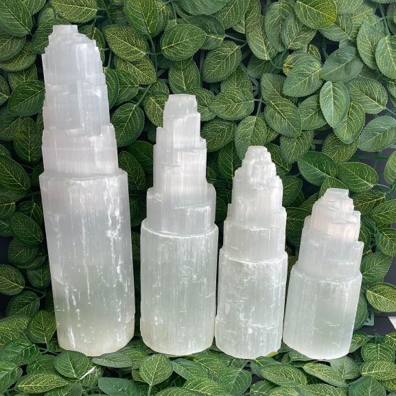 Selenite Lamp - 25cm