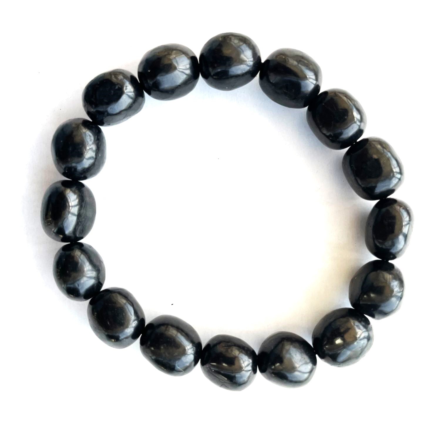 Shungite Beaded Nugget Bracelet
