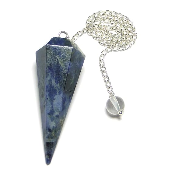 Sodalite Faceted Pendulum 