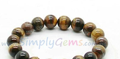 Tiger Eye Beads Bracelet - 8mm
