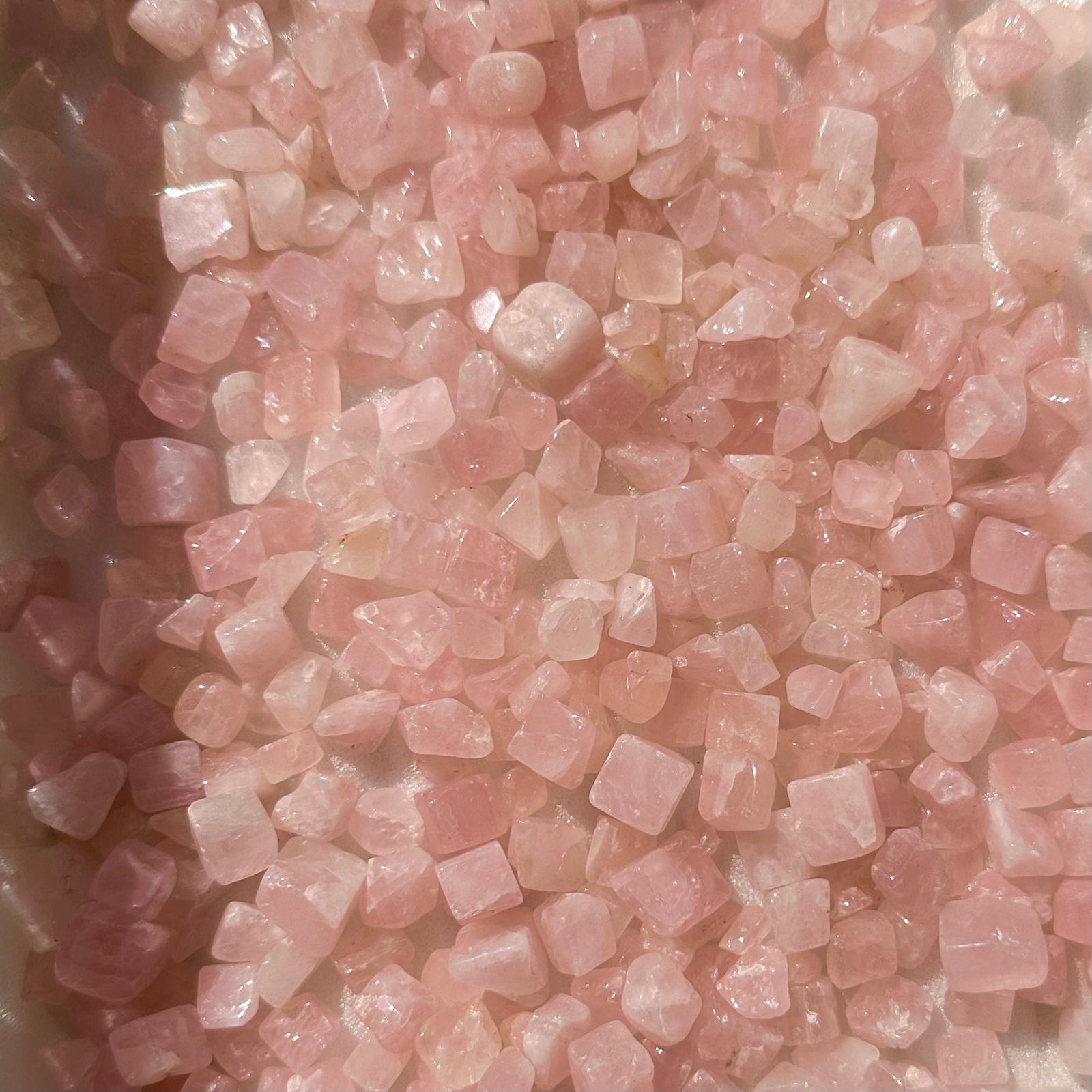 Rose Quartz Chips - Large (Mini Tumbles) 500gms