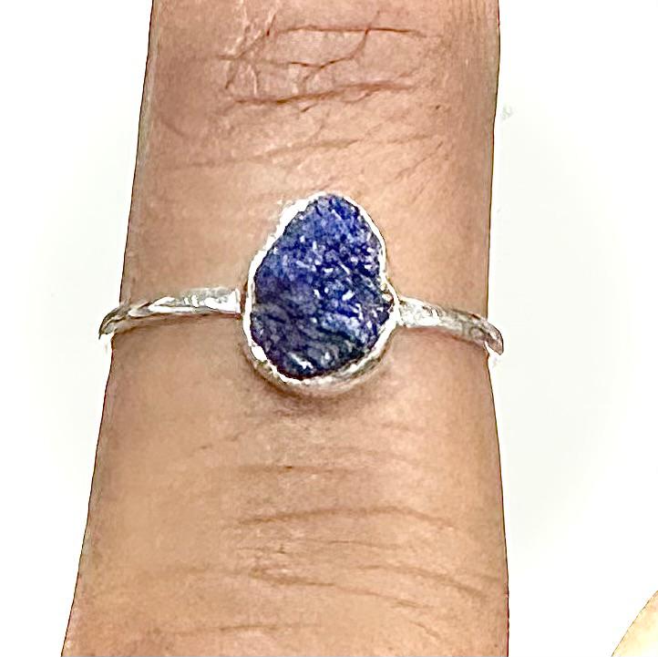 Azurite - Rough - St.Silver Ring