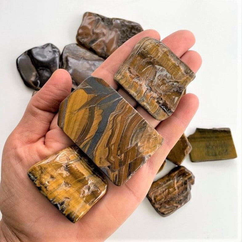 Polished Slabs - Tigers Eye - 500g(12-20)pc